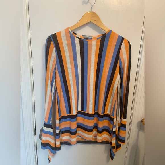 Striped shirt with bell sleeves - Picture 1 of 2